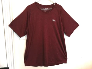 Under Armour Herren Shirt XXL Burgund The Tech Tee Loose Logo Kurzarm Sport - Bild 1 von 4
