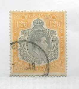 Bermuda KGVI 1947 12/6d perf 14 used - Picture 1 of 1