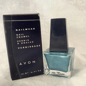 AVON NailWear Nail Enamel Nail Polish Paradise .4 Oz. Blue - Picture 1 of 2