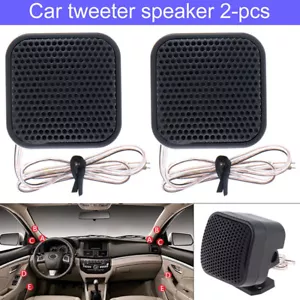 1 Pair 500W 12V Car Square Audio Music Stereo Tweeter 91DB Sound Speaker System - Picture 1 of 10