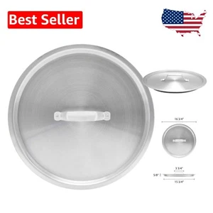 Aluminum Stock Pot Lid - 60 Quart Capacity, Dent Resistant & Easy Clean - Picture 1 of 8