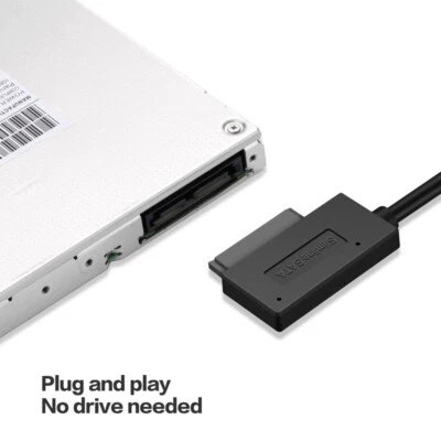 USB3.0 to SATA7+6Pin 13 Pin Slimline Sata Cable for Laptop CD DVD ROM Drive s - Image 1 of 4