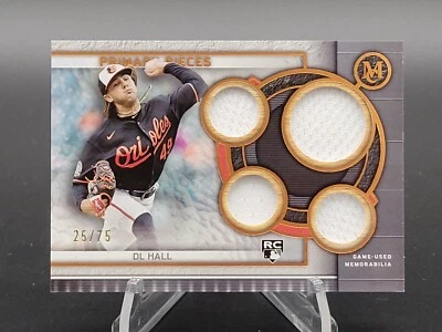 DL Hall RC 2023 Topps Museum Collection Primary Pieces Copper Quad Relic /75 - Image 1 of 4