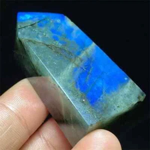 56g natürlicher blauer Labradorit Stab Quarz Kristall Heilung Reiki Punkt - Bild 1 von 5