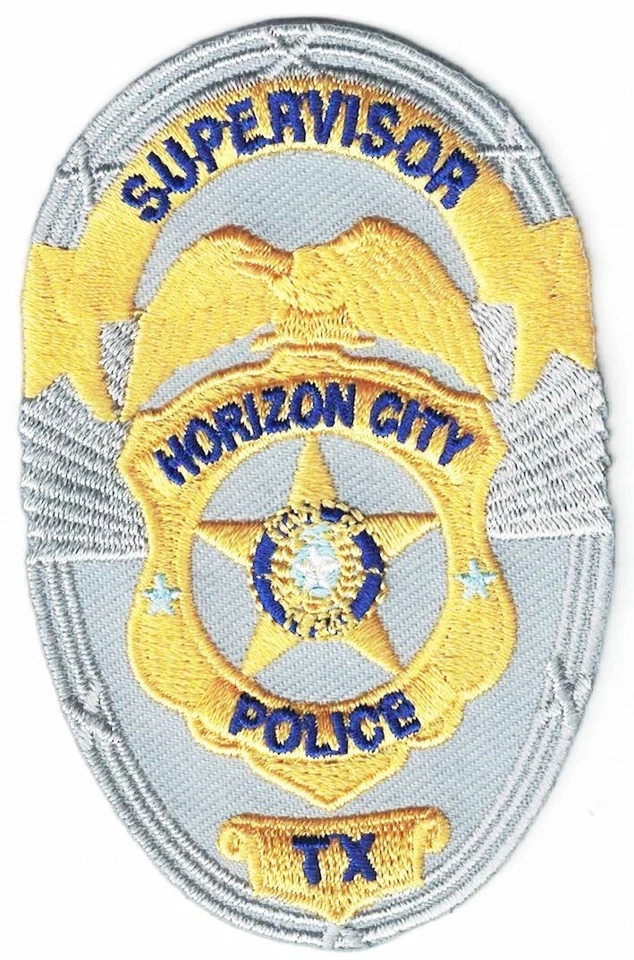 Parche insignia de policía de Horizon City Supervisor (aprox. 3,5 x 2,1 pulgadas) Foto 1 de 1