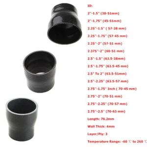 1.5'' inch To 5'' inch Turbo Reducer Tube Straight Silicone Hose Coupler Pipe - Picture 1 of 12