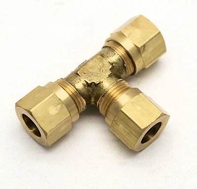 QCL British Made 8mm EQUAL T BRASS COMPRESSION FITTING (29)