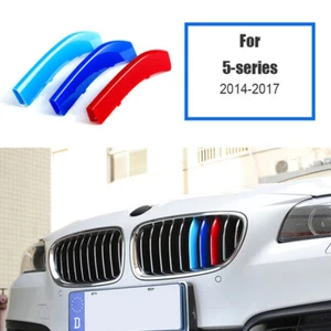 Pegatinas con adornos de inserción de parrilla de automóvil para BMW Serie 5 2014-2017 cubierta de tira de plástico - Imagen 1 de 4