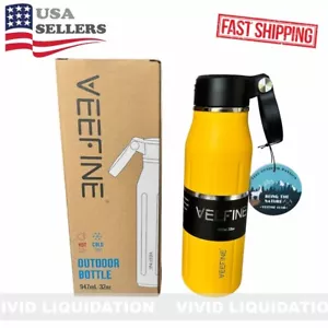 32 Unzen Edelstahl Sport Vakuum Becher Isoliert Wasserflasche Verschluss & Strohhalm - Bild 1 von 3