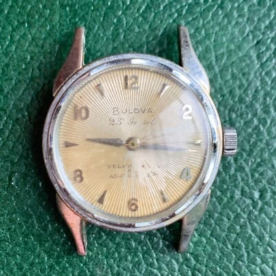 Reloj Pulsera Bulova 23 Joyas 10BOAC De Colección Proyecto para PIEZAS/REPARACIÓN Foto 1 de 4