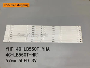 8pcs LED Strips for 55D1600 D55E161 55HR332M05A3 V1 V0 4C-LB550T-HR1 LB550T-YHA - Picture 1 of 5