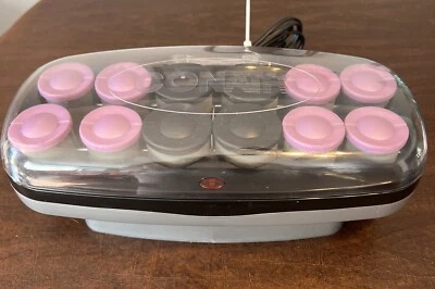 Conair Heat Waves Hot Rollers Curlers 12 Large Jumbo Rollers CHV14XT With Clips - Image 1 of 4