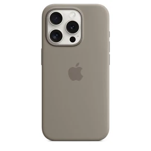 New Genuine Apple iPhone 15 Pro Silicone Case with MagSafe Clay MT1E3ZM/A - Photo 1 sur 10