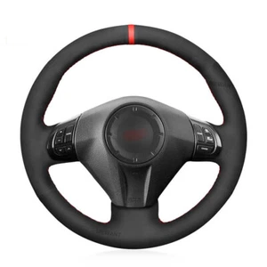Cubierta de volante de coche de gamuza suave de costura manual para Subaru Impreza WRX STI III - Imagen 1 de 12