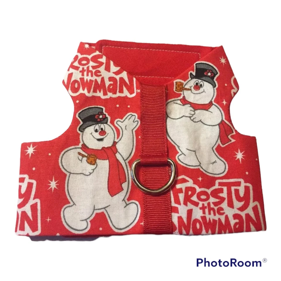 Frosty The Snowman Homemade Dog Harness (1145) Size XS - Image 1 of 1