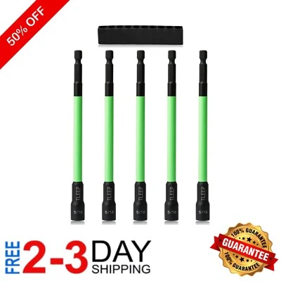 5-Piece Magnetic Nut Driver Set - 150MM Length for Impact Drill Efficiency - Image 1 of 4