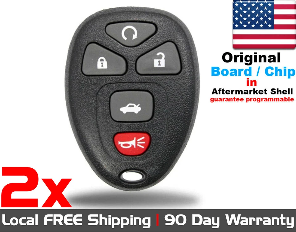 2x OEM Keyless Entry Remote Control Key Fob For GM Chevy Pontiac Saturn 22733524 - Image 1 of 1