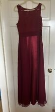Bridesmaid Cruise Party Dress by Ever Pretty. Burgundy. Size 14.