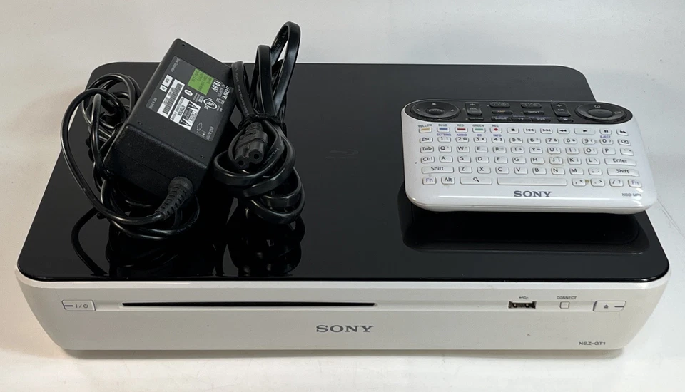 Reproductor de DVD Blu-ray Sony NSZ-GT1 Internet Google TV con control remoto y cable de aire acondicionado probado Foto 1 de 4