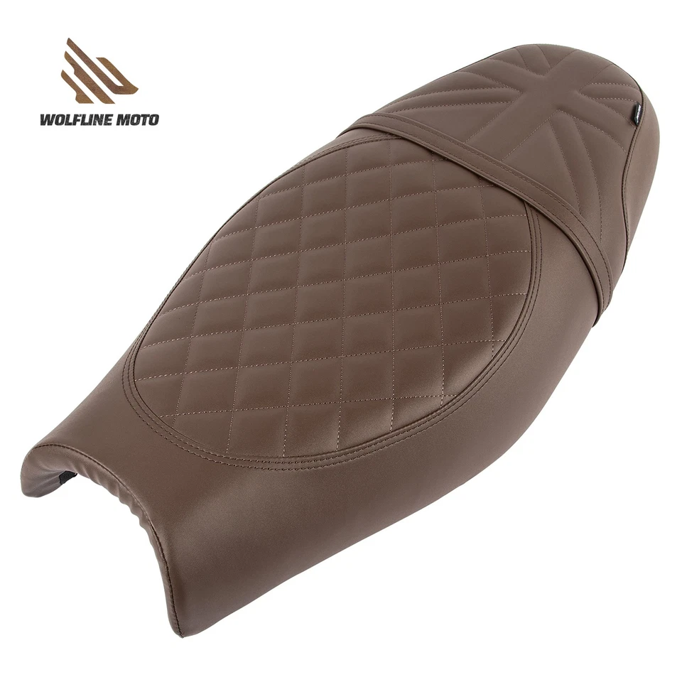 Juego de asientos de conductor y pasajero WOLFLINE para Triumph Street Twin Speed Twin 2016-2023 Foto 1 de 4