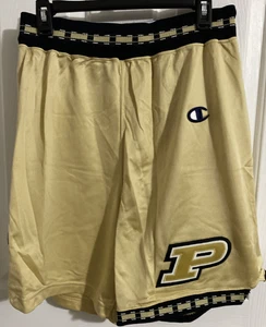 Purdue University Basketball Shorts Gr. 36 Logo P Gold Schwarz Saison 1997-98 - Bild 1 von 21