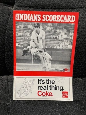 May 9, 1971 Cleveland Indians vs California Angels Program Scored Scorecard - Image 1 of 3