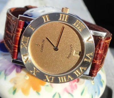 Corum Romvlvs 43 901 21  468836 Date Wristwatch Gucci Band with Corum Label - Image 1 of 4