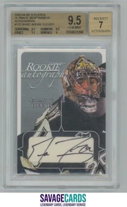 2003-04 BAP Ultimate Memo. Rookie Auto Marc-Andre Fleury BGS 9.5 /100 #123 - Picture 1 of 3