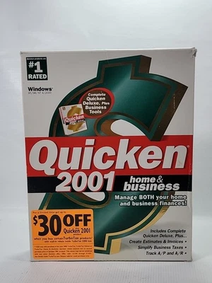 Quicken 2001 Home and Business For Windows 95/98/2000 - Image 1 of 4