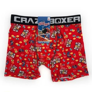 Froot Loops Cereal Crazy Boxer Briefs Mens Small Underwear Red Colorful Fun Gift - Picture 1 of 7