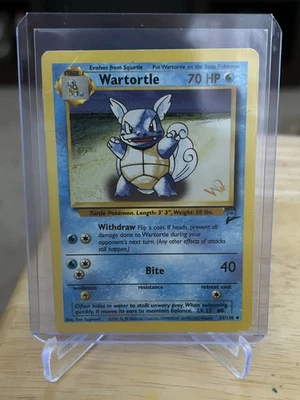 Pokemon TCG Wartortle 63/130 Base Set 2 Gold W Stamped WOTC Promo  HP - Image 1 of 3