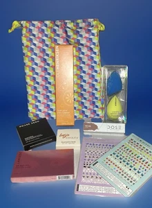 Lote mixto de 8 piezas de maquillaje y belleza de alta gama tamaño completo sin usar + bolsa - Imagen 1 de 9