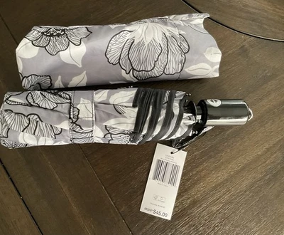 NWT Vera Bradley Moon Shadow Meadow Automatic Full Size Umbrella - Image 1 of 4