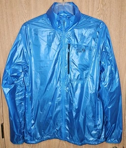 Giacca a vento Mountain Hardwear Ghost Lite con cappuccio blu uomo media - Foto 1 di 6