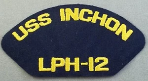 Parche de gorra de la Marina de los Estados Unidos USS Inchon LPH-12 Iwo Jima-Class buque de asalto anfibio  - Imagen 1 de 1