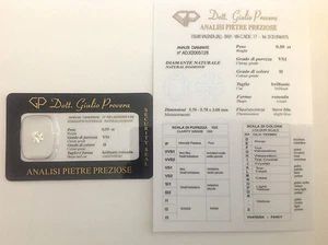 DIAMANTE NATURALE IN BLISTER - TAGLIO BRILLANTE - COLORE H- CT 0.59 - Imagen 1 de 1