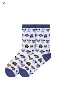 Носки Dog Profile Faces - белые - KBWF16H015-01 - Изображение 1 из 4