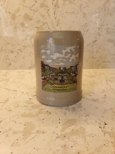 Piedra de cerveza de gres vintage Gerz Düsseldorf Königsallee W. Alemania 0,5 L. - Imagen 1 de 8