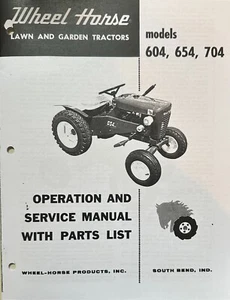 Wheel horse Manual Models 604, 654, 704  + Decal  - Bild 1 von 2