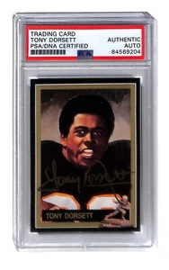 Tony Dorsett Signed 1991 Heisman Collection #42 Autographed Pitt PSA - Picture 1 of 2
