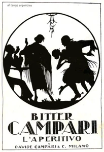 U.Mochi-CAMPARI-al tango argentino-ballo-danza-Pubblicità originale 1925 - Imagen 1 de 1