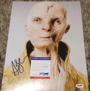 ANDY SERKIS SIGNED AUTOGRAPHED STAR WARS THE LAST JEDI 11X14 PHOTO SNOKE PSA/DNA - Picture 1 of 2
