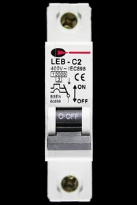 CGD 2 AMP CURVE C 10kA MCB CIRCUIT BREAKER 400V LEB-C2 - Picture 1 of 6