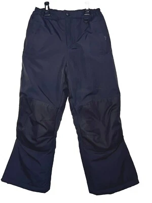 LANDS END Kids Squall Snow Ski Pants Insulated Iron Knee Black 8 - Image 1 of 4