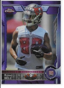 2015 Topps Chrome Football Purple Refractors Kenny Bell RC Buccaneers