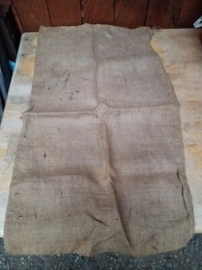 Bolsa de alimentación de arpillera XL de alta resistencia 40x23 marrón bolsa de yute hágalo usted mismo artes y oficios decoración rústica - Imagen 1 de 4