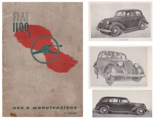 FIAT 1100 E – 1950 Musone - USO E MANUTENZIONE - Driver's Handbook! - Foto 1 di 6
