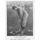 GERALD BALFOUR The Irish Secretary at Golf - Antique Print 1895