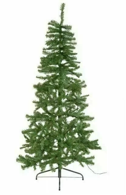 Argos Green Half Christmas Tree with Lights - 6ft