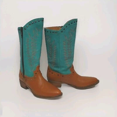 Botas de cuero para mujer Matisse Tumbleweed Coastal Vaquera Western Coachella EE. UU. 8 Foto 1 de 4
